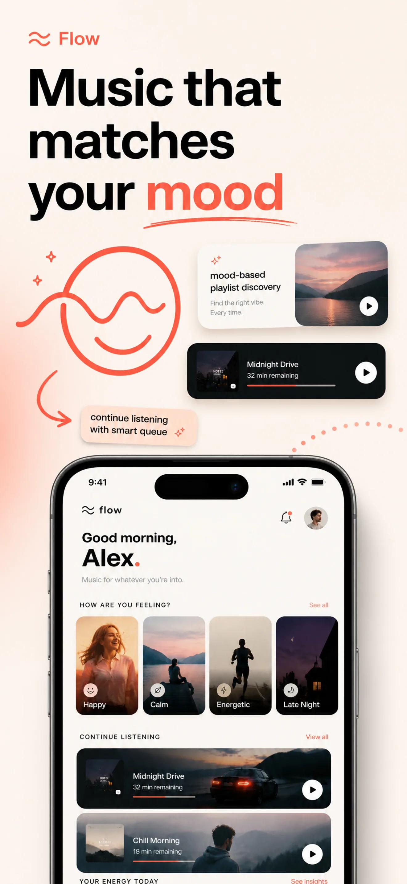 Productivity app App Store screenshot, opening frame