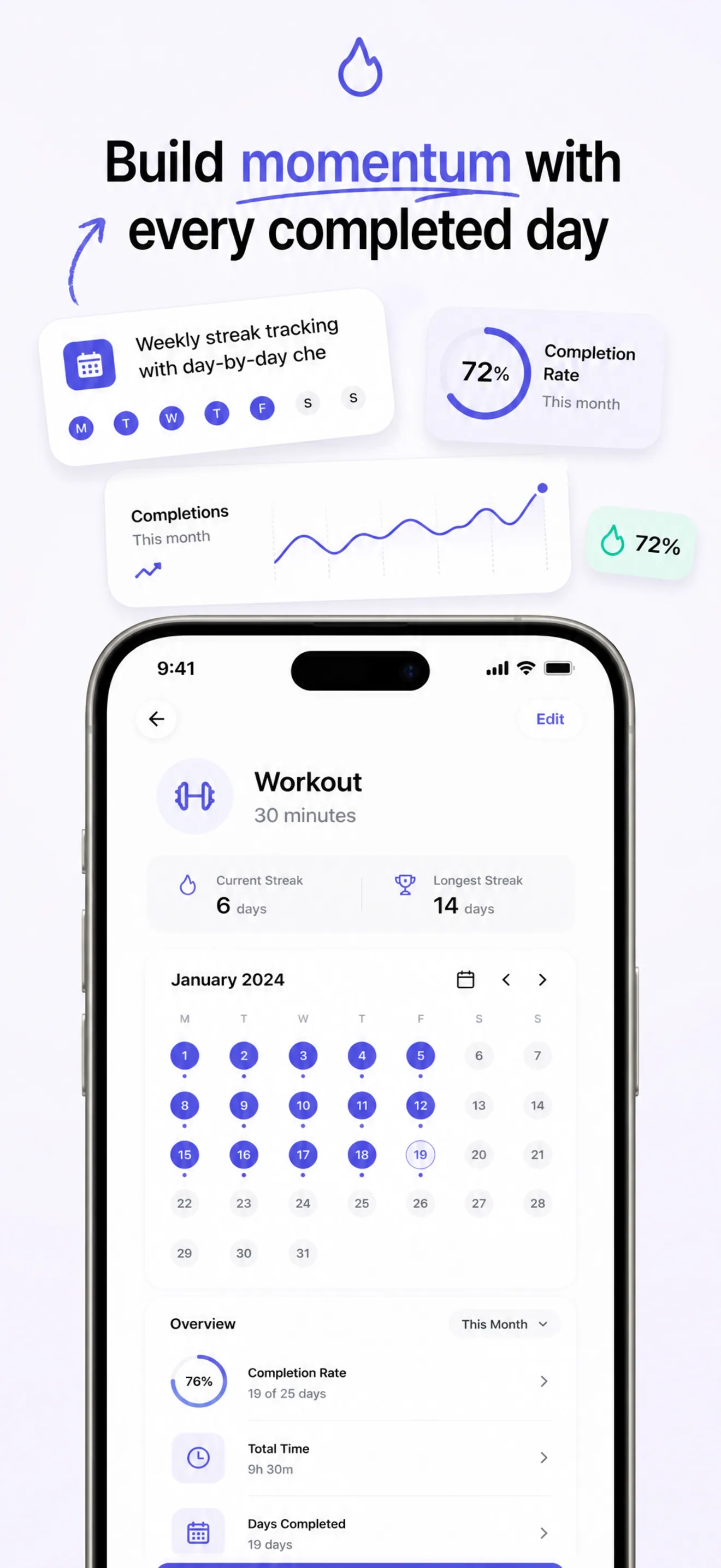 Meditation app App Store screenshot, second frame