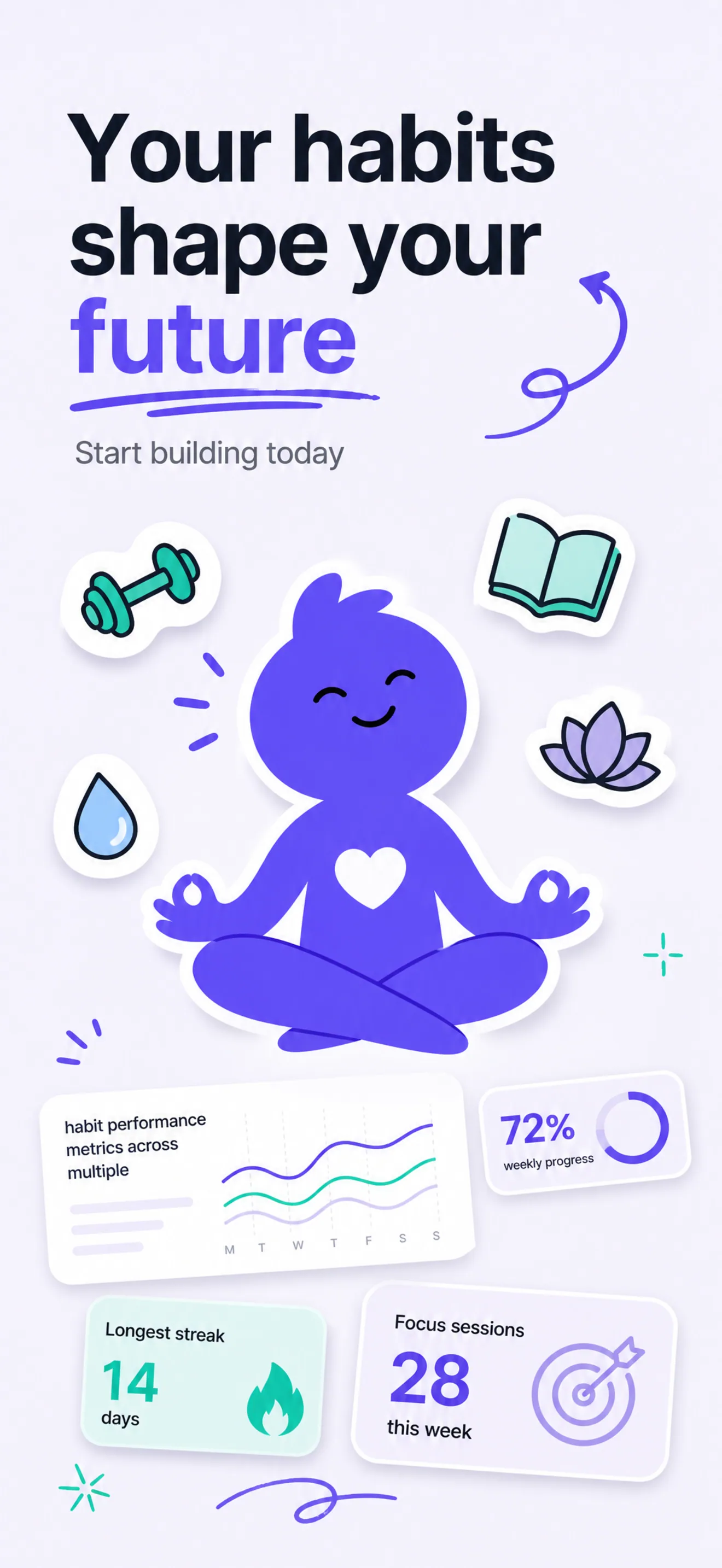 Meditation app App Store screenshot, closing frame